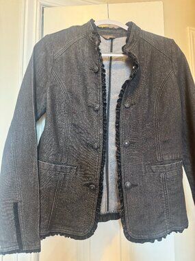 Black Denim Jacket, Size Small